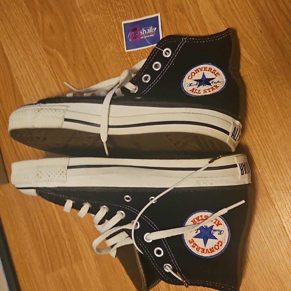 Vintage Converse Chuck Taylor All Star High Top Black Brown 2-tone Sneakers. - Picture 2 of 6